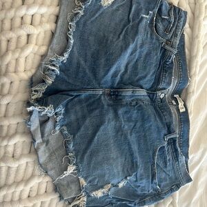 A&F Denim Distressed Women's Shorts